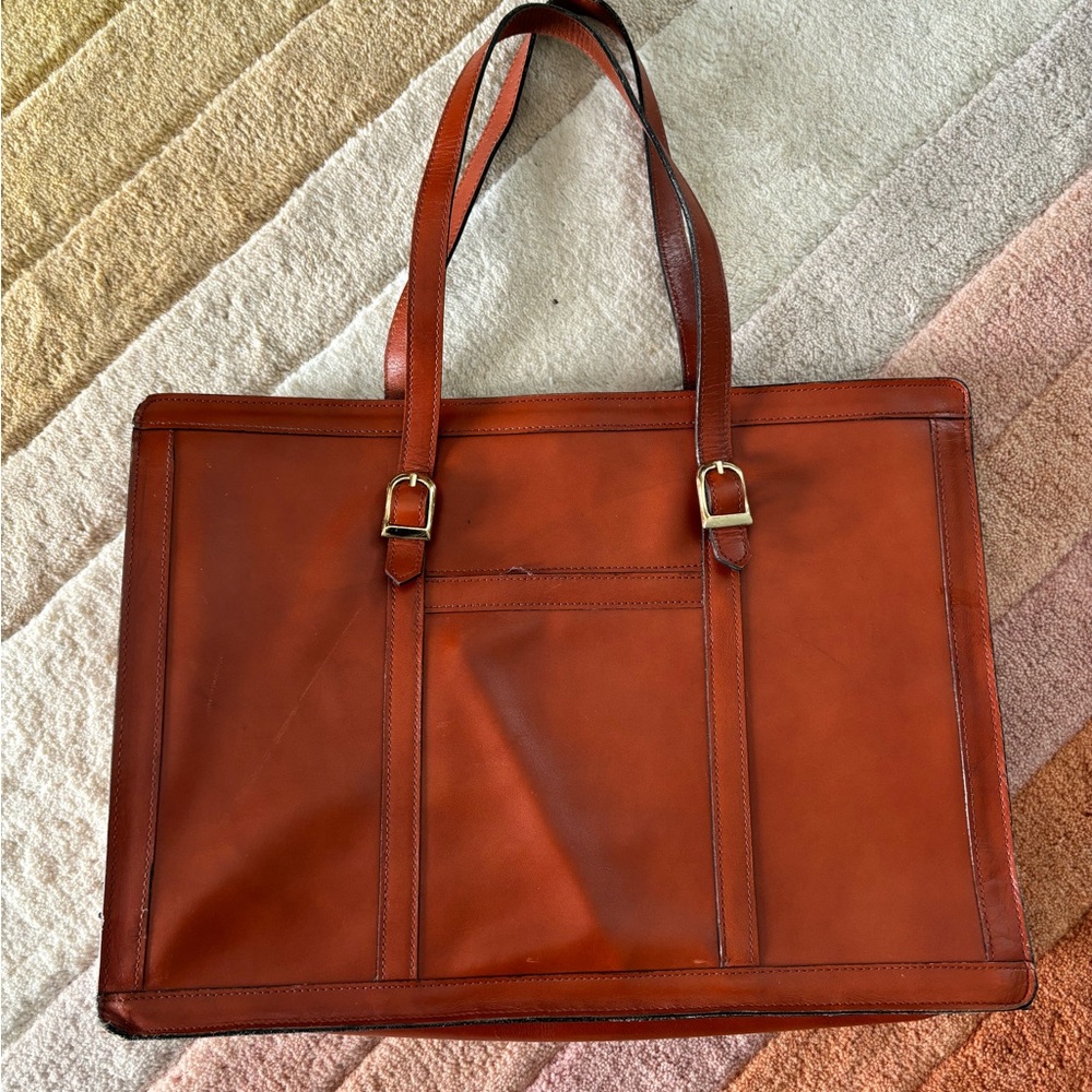 Leather briefcase / laptop bag / purse 👜